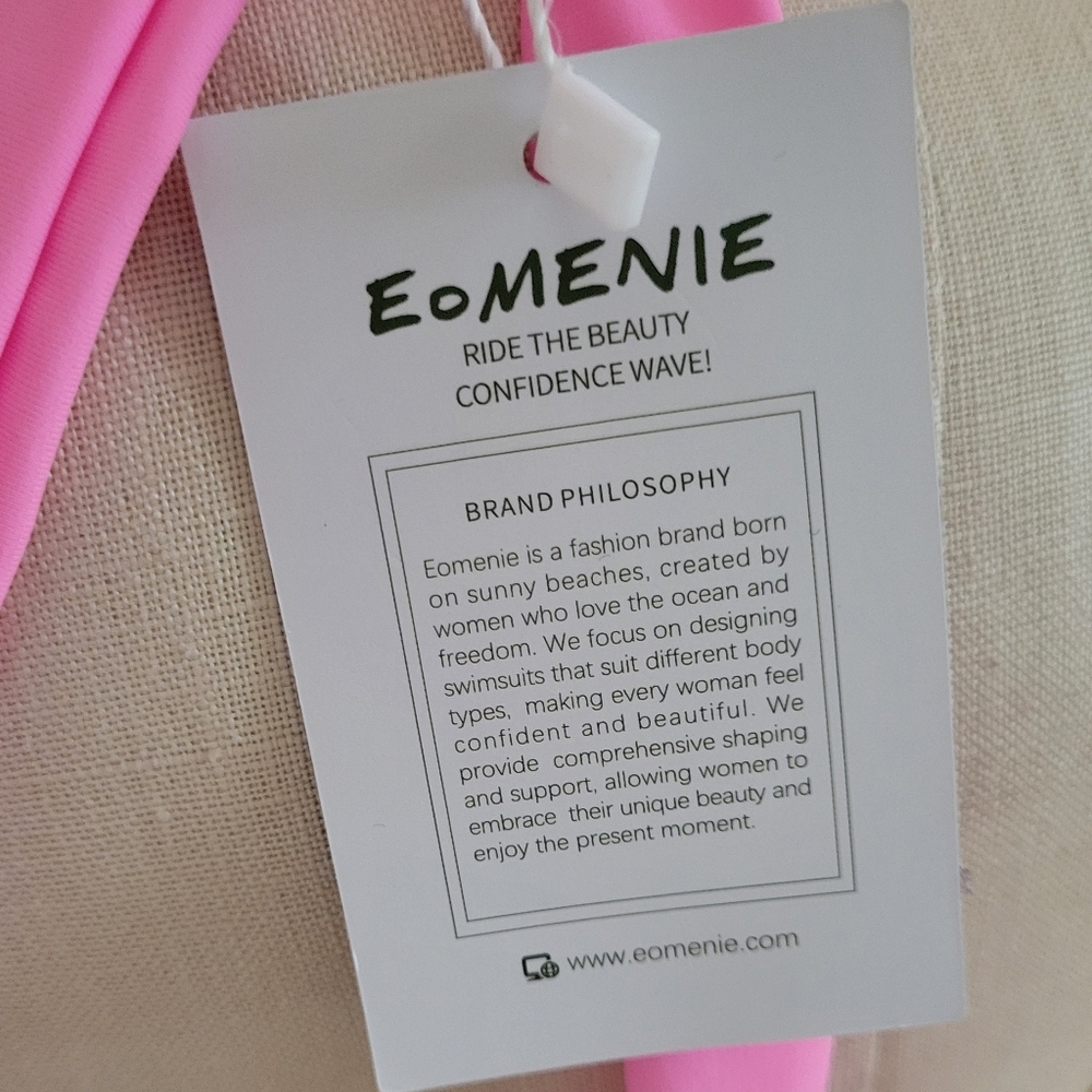 EOMENIE One Piece Pink Tummy Control Bathing Suit Size XS - Picture 7 of 11